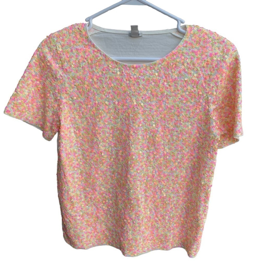 J. Crew Sequins Women’s Top Shirt Size XS